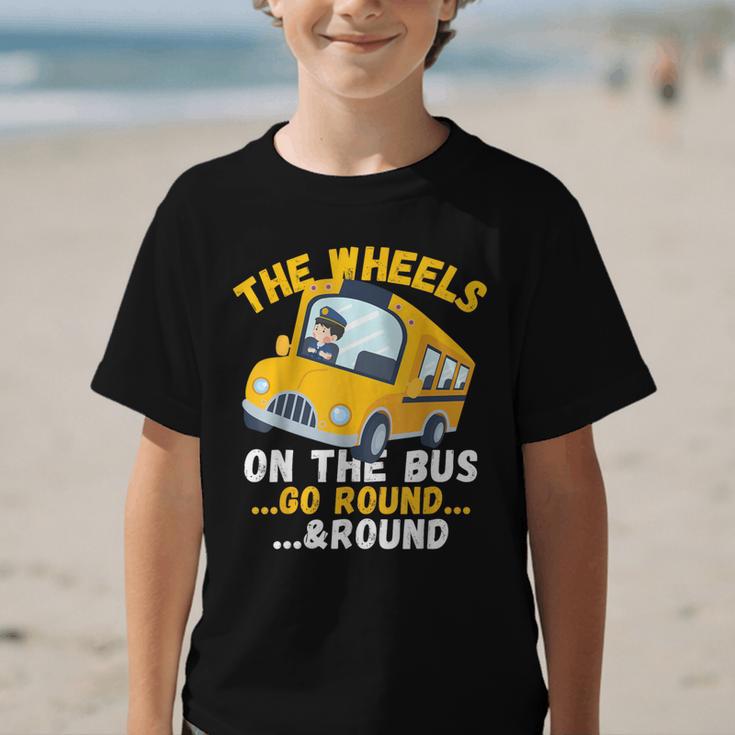 Back To School The Wheels On The Bus Go Round And Round Kids Graphic Kid T-Shirt Back To School The Wheels On The Bus Go Round And Round Kids Graphic Kid T-Shirt