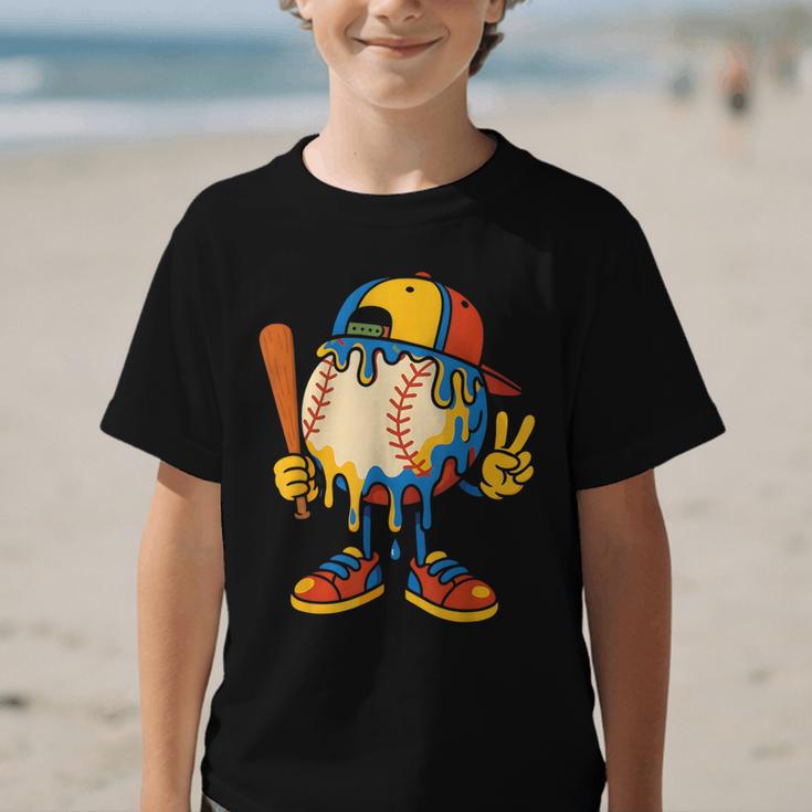 Baseball Ice Cream Drip Youth Back To School Baseball Stuff Graphic Kid T-Shirt Baseball Ice Cream Drip Youth Back To School Baseball Stuff Graphic Kid T-Shirt