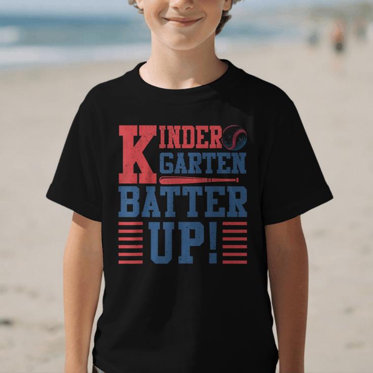 Baseball Kindergarten Back To School Kindergarten Batter Up Graphic Kid T-Shirt Baseball Kindergarten Back To School Kindergarten Batter Up Graphic Kid T-Shirt