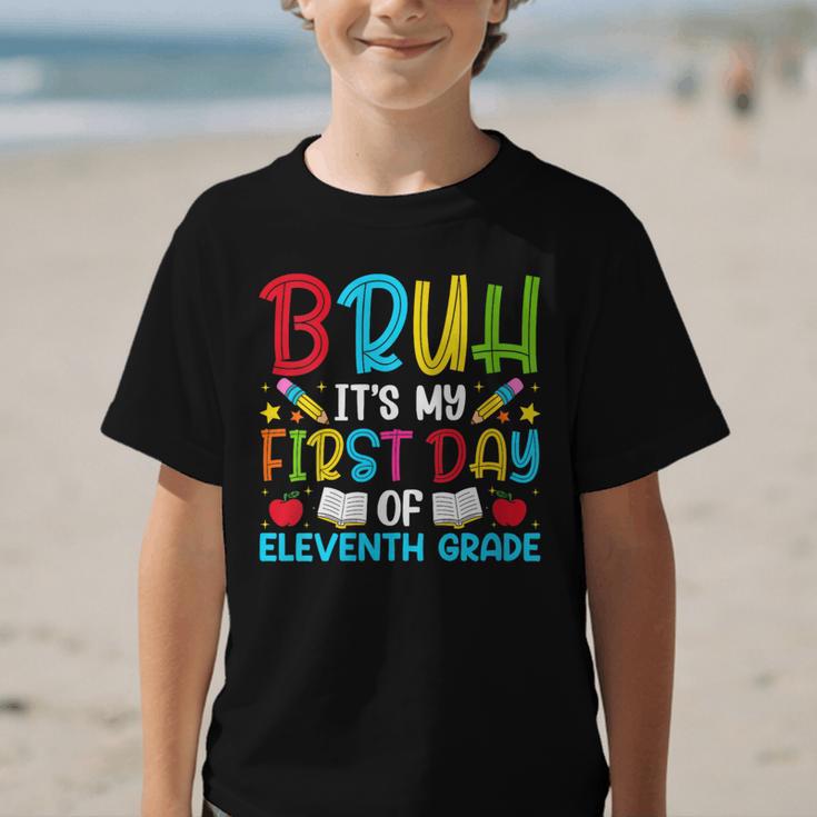 Bruh It's My First Day Of Junior Back To School Graphic Kid T-Shirt Bruh It's My First Day Of Junior Back To School Graphic Kid T-Shirt