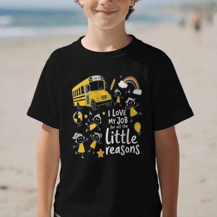 Bus Driver I Love My Job Little Reasons Back To School Graphic Kid T-Shirt Bus Driver I Love My Job Little Reasons Back To School Graphic Kid T-Shirt