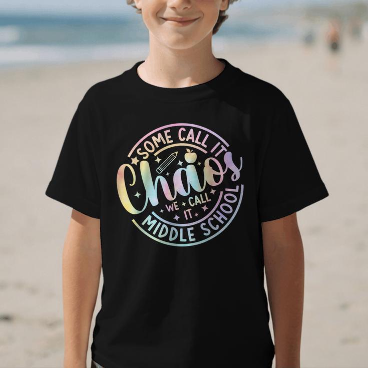Some Call It Chaos We Call It Middle School Back To School Graphic Kid T-Shirt Some Call It Chaos We Call It Middle School Back To School Graphic Kid T-Shirt