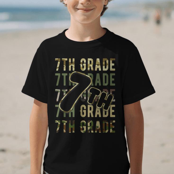Camo Team Squad 7th Grade Back To School Kids Boys Graphic Kid T-Shirt Camo Team Squad 7th Grade Back To School Kids Boys Graphic Kid T-Shirt