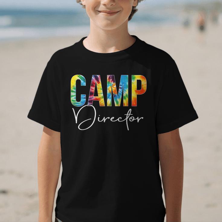 Camp Director Women Tie Dye Back To School Appreciation Day Graphic Kid T-Shirt Camp Director Women Tie Dye Back To School Appreciation Day Graphic Kid T-Shirt