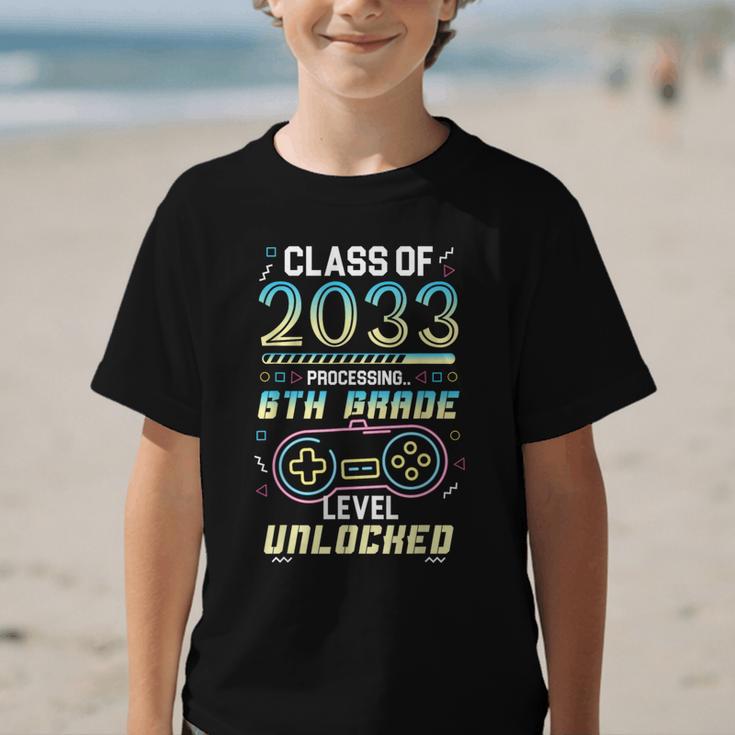 Class 2033 Gaming 6th Grade Level Unlocked Back To School Graphic Kid T-Shirt Class 2033 Gaming 6th Grade Level Unlocked Back To School Graphic Kid T-Shirt