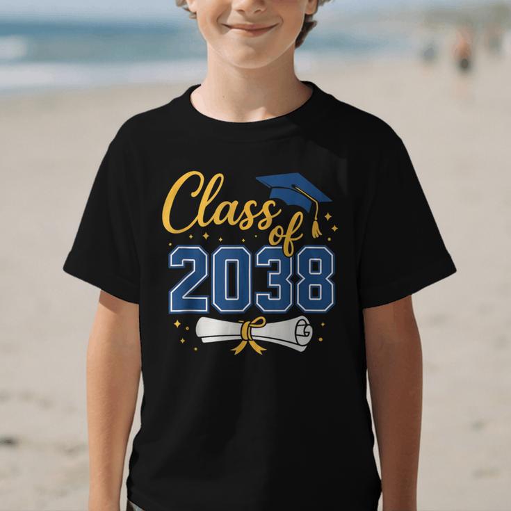 Class Of 2038 Grow With Me Kindergarten Back To School Graphic Kid T-Shirt