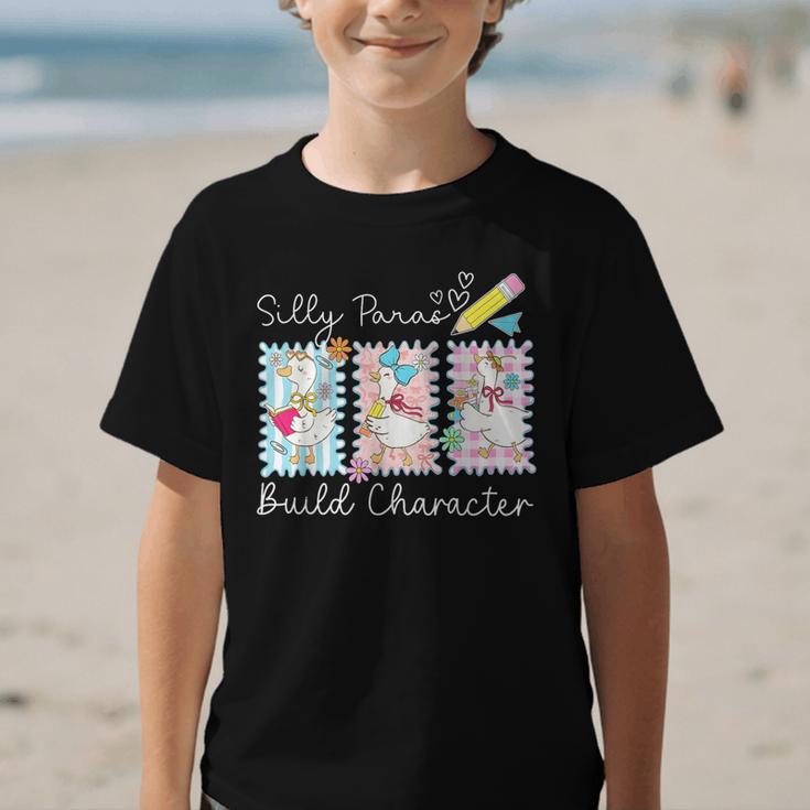 Coquette Back To School Silly Paras Build Character Graphic Kid T-Shirt Coquette Back To School Silly Paras Build Character Graphic Kid T-Shirt