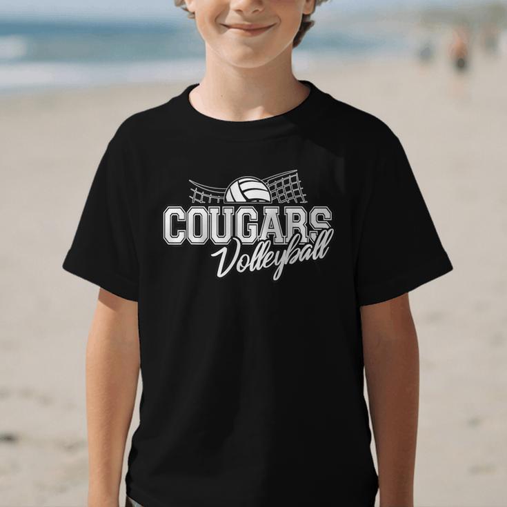 Cougars Volleyball Back To School Spirit Graphic Kid T-Shirt Cougars Volleyball Back To School Spirit Graphic Kid T-Shirt