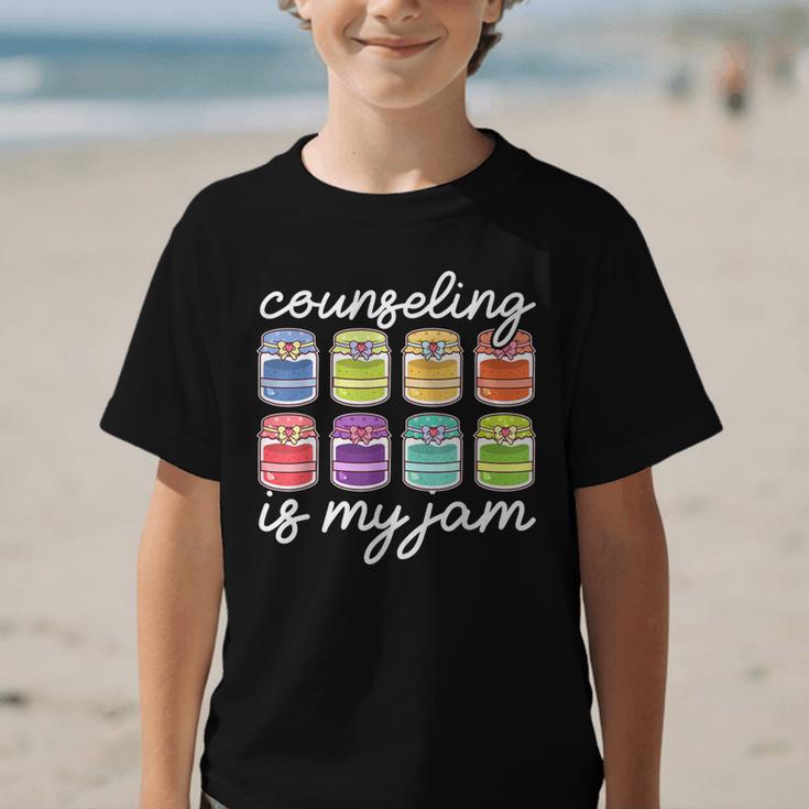 Counseling Is My Jam School Counselor Back To School Graphic Kid T-Shirt Counseling Is My Jam School Counselor Back To School Graphic Kid T-Shirt