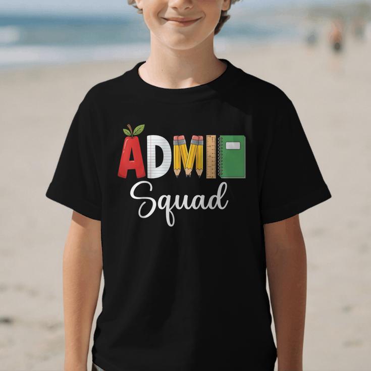 Cute Admin Squad Crew Team Back To School Office Staff Team Graphic Kid T-Shirt Cute Admin Squad Crew Team Back To School Office Staff Team Graphic Kid T-Shirt