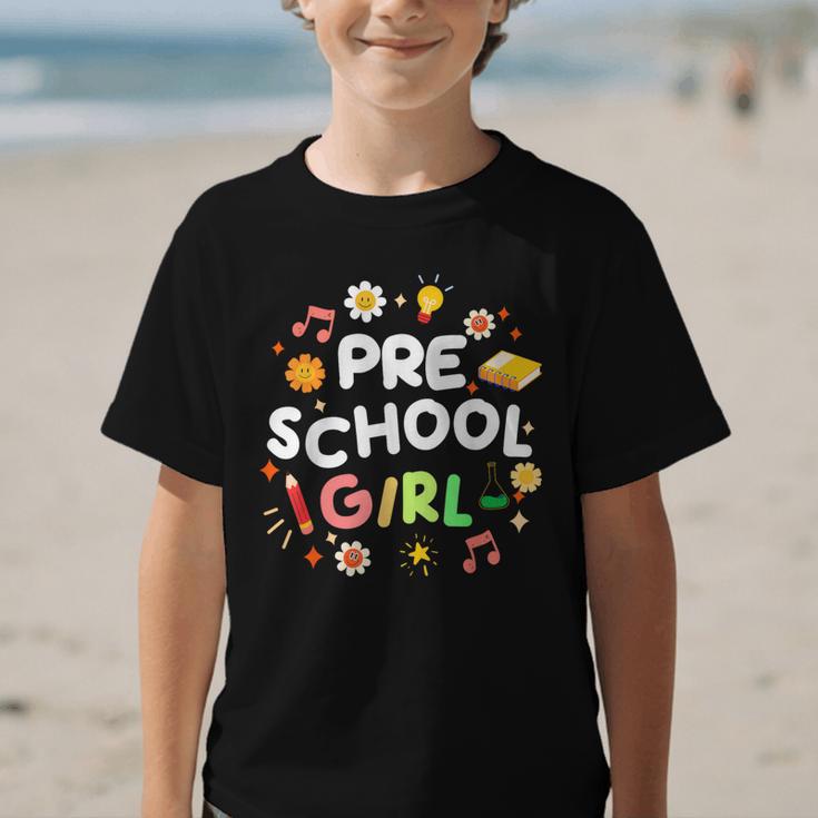 Cute Preschool Girl First Day Of School Back To School Graphic Kid T-Shirt Cute Preschool Girl First Day Of School Back To School Graphic Kid T-Shirt