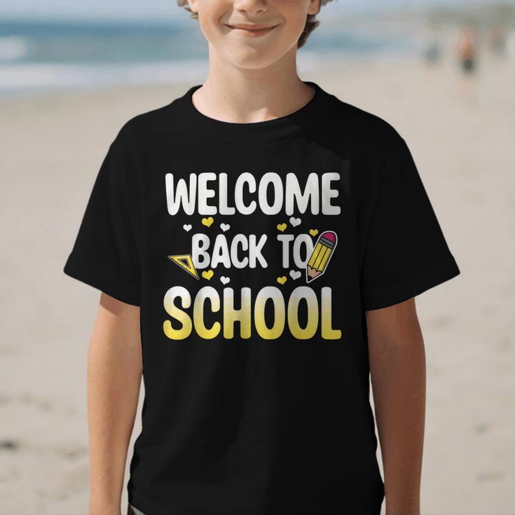 Cute Welcome Back To School 1st Day Back To School First Day Graphic Kid T-Shirt Cute Welcome Back To School 1st Day Back To School First Day Graphic Kid T-Shirt