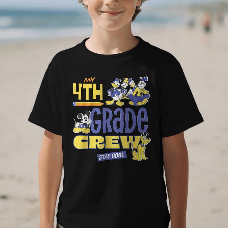 Disney My 4th Grade Crew Stay Cool Back To School Friends Graphic Kid T-Shirt Disney My 4th Grade Crew Stay Cool Back To School Friends Graphic Kid T-Shirt