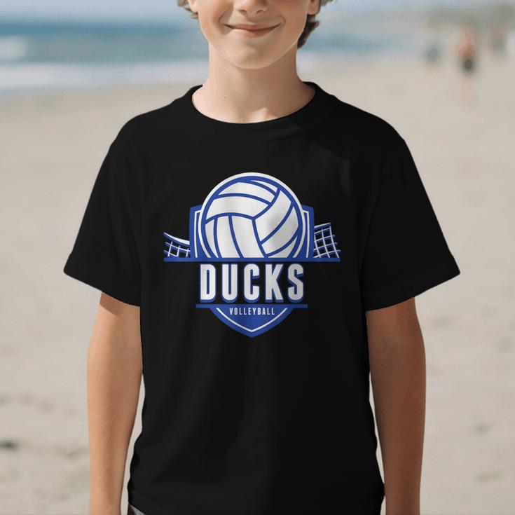 Ducks Volleyball Back To School Spirit B Graphic Kid T-Shirt Ducks Volleyball Back To School Spirit B Graphic Kid T-Shirt