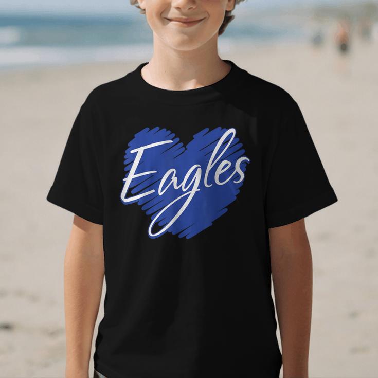 Eagles Heart Back To School Spirit B Graphic Kid T-Shirt