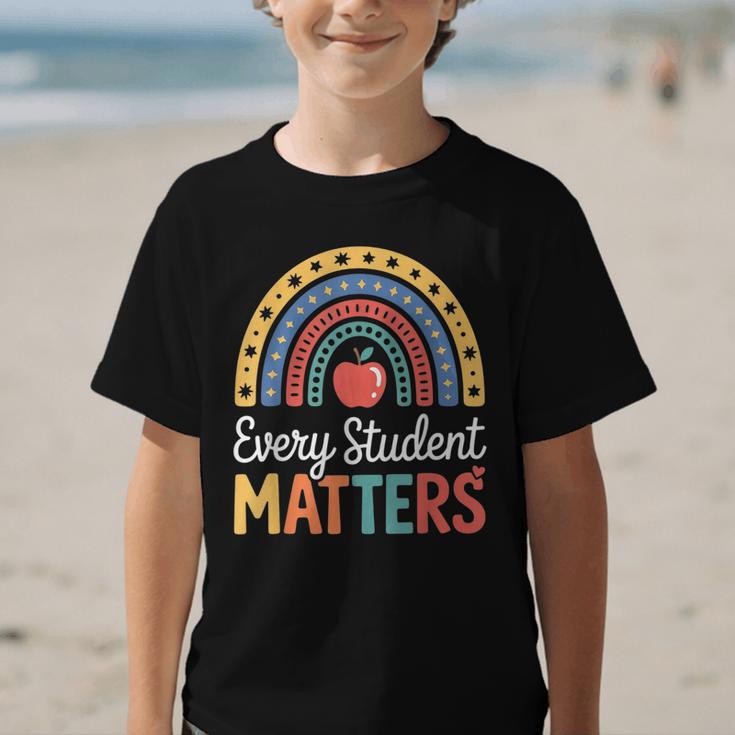 Every Student Matters Paraprofessional Back To School Graphic Kid T-Shirt Every Student Matters Paraprofessional Back To School Graphic Kid T-Shirt