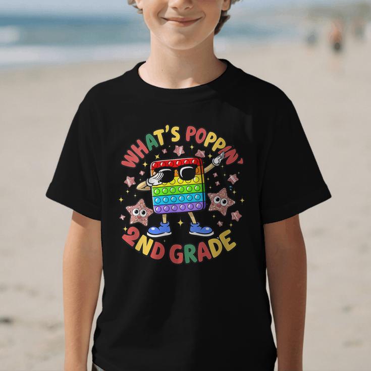 Fidget Toy What's Poppin 2nd Grade Back To School 2024 Graphic Kid T-Shirt Fidget Toy What's Poppin 2nd Grade Back To School 2024 Graphic Kid T-Shirt