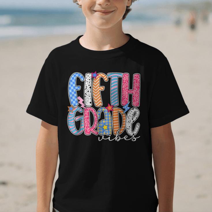 Fifth Grade Vibes 5th Grade Team Retro Back To School Graphic Kid T-Shirt Fifth Grade Vibes 5th Grade Team Retro Back To School Graphic Kid T-Shirt