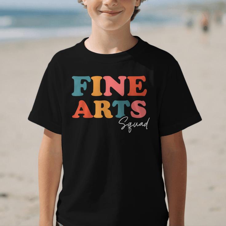 Fine Arts Squad Boho Cute Back To School Fine Arts Graphic Kid T-Shirt Fine Arts Squad Boho Cute Back To School Fine Arts Graphic Kid T-Shirt