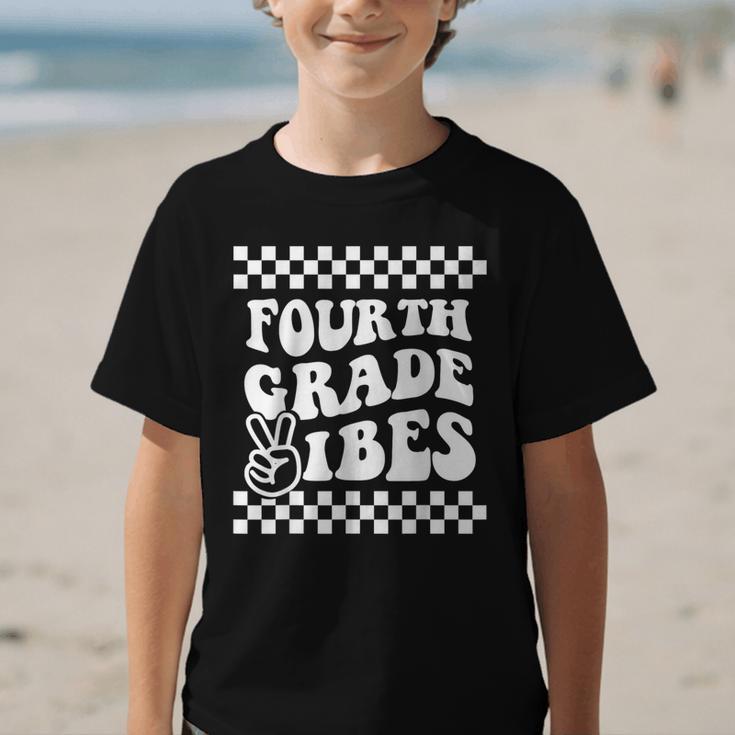 First Day Of Fourth Grade Vibes Girls Back To School Boys Graphic Kid T-Shirt First Day Of Fourth Grade Vibes Girls Back To School Boys Graphic Kid T-Shirt