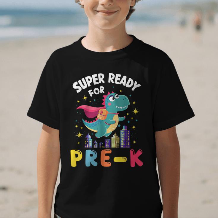 First Day Pre-K Back To School Dinosaur Graphic Kid T-Shirt