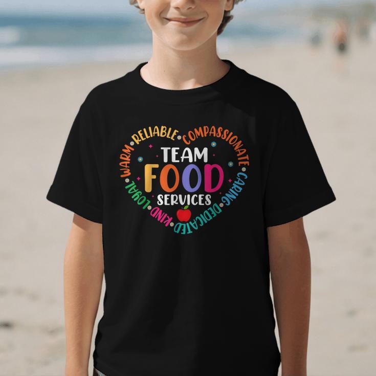 Food Services Cafeteria Crew Lunch Lady Team Back To School Graphic Kid T-Shirt