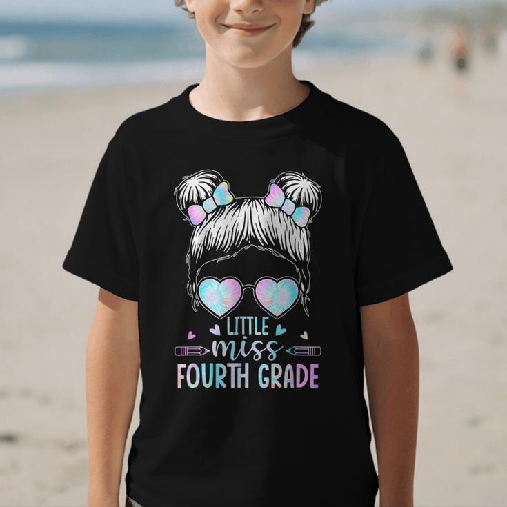 Fourth Grade Little Miss Back To School 4th Grade Little Graphic Kid T-Shirt