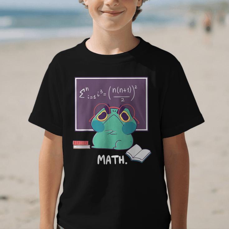 Frog Hates Math Kawaii Science Back To School Kids Graphic Kid T-Shirt Frog Hates Math Kawaii Science Back To School Kids Graphic Kid T-Shirt