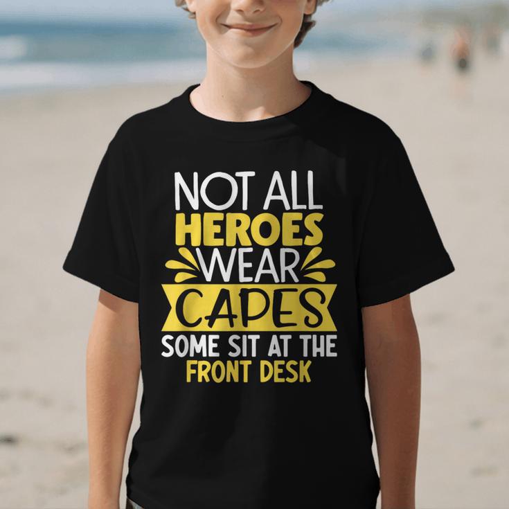 Front Office Desk Administrator Back To School Reception Graphic Kid T-Shirt