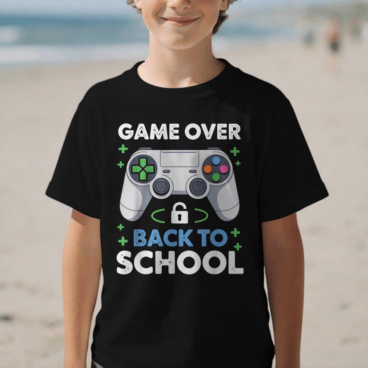 Game Over Back To School Kids First Day School Graphic Kid T-Shirt Game Over Back To School Kids First Day School Graphic Kid T-Shirt