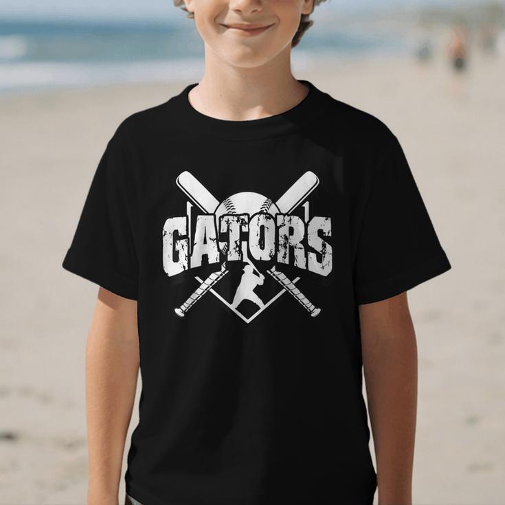 Gators Baseball Back To School Spirit Graphic Kid T-Shirt