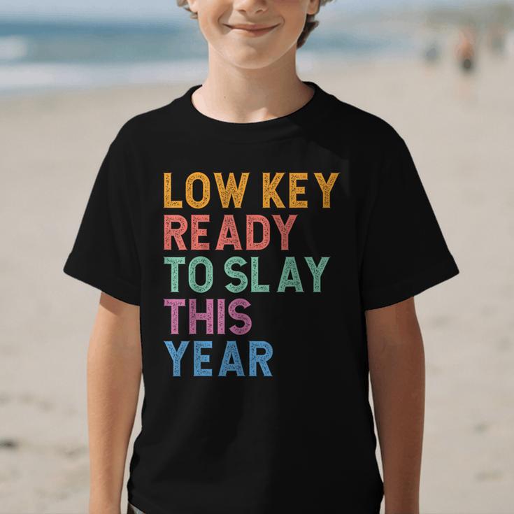 Gen Z Alpha Back To School Low Key Ready To Slay This Year Graphic Kid T-Shirt Gen Z Alpha Back To School Low Key Ready To Slay This Year Graphic Kid T-Shirt