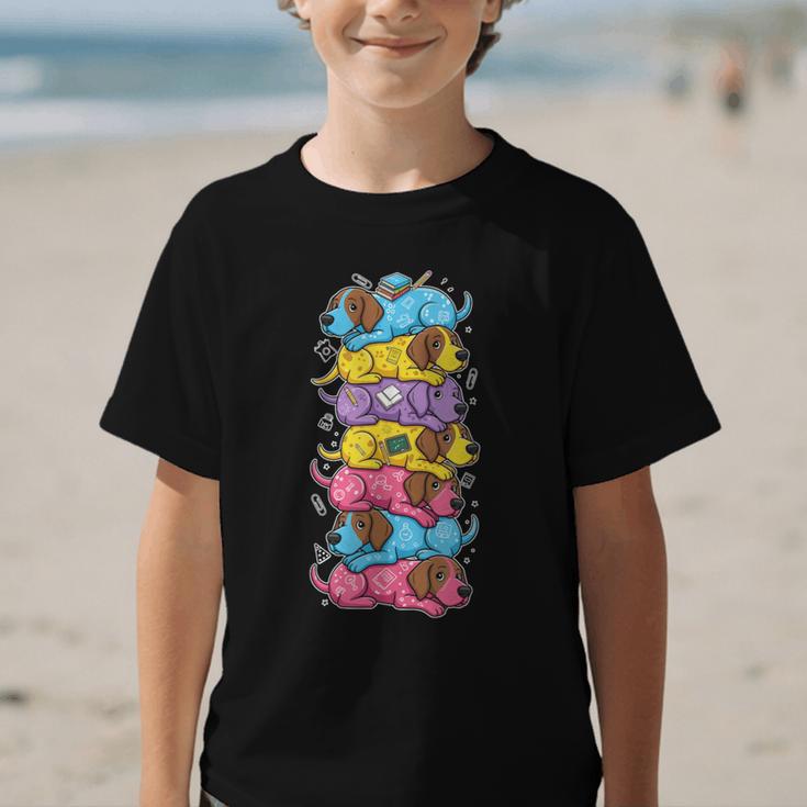 German Shorthaired Pointer Rainbow Back To School Boys Girls Graphic Kid T-Shirt German Shorthaired Pointer Rainbow Back To School Boys Girls Graphic Kid T-Shirt