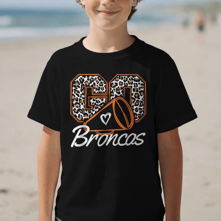Go Cheer Broncos School Spirit Fan Team Back To School Graphic Kid T-Shirt Go Cheer Broncos School Spirit Fan Team Back To School Graphic Kid T-Shirt