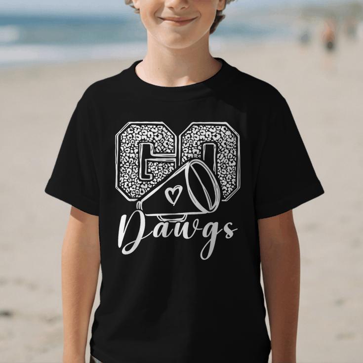 Go Cheer Bulldogs High School Spirit Fan Team Back To School Graphic Kid T-Shirt Go Cheer Bulldogs High School Spirit Fan Team Back To School Graphic Kid T-Shirt