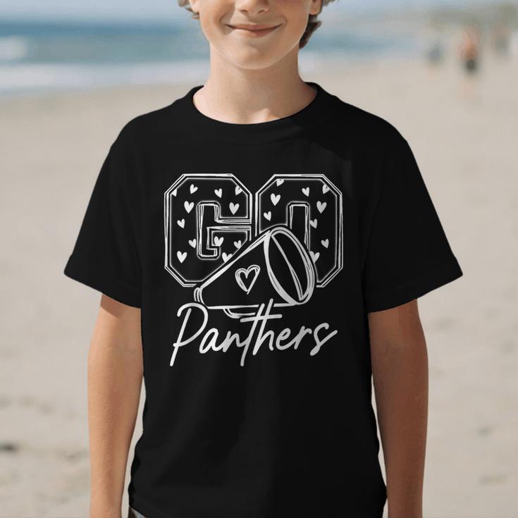 Go Cheer Panthers High School Spirit Team Back To School Graphic Kid T-Shirt Go Cheer Panthers High School Spirit Team Back To School Graphic Kid T-Shirt