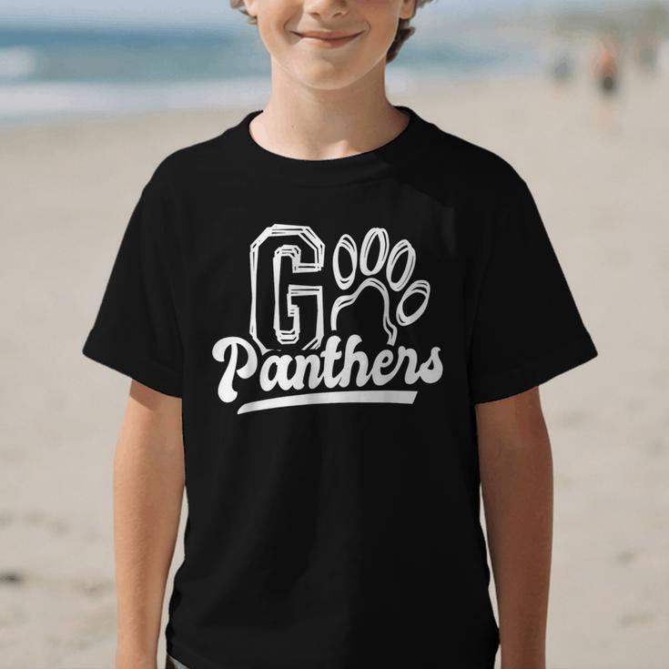 Go Cheer Panthers School Spirit Team Panther Back To School Graphic Kid T-Shirt Go Cheer Panthers School Spirit Team Panther Back To School Graphic Kid T-Shirt