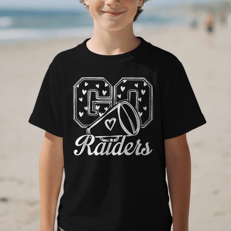 Go Cheer Raiders High School Spirit Fan Team Back To School Graphic Kid T-Shirt Go Cheer Raiders High School Spirit Fan Team Back To School Graphic Kid T-Shirt