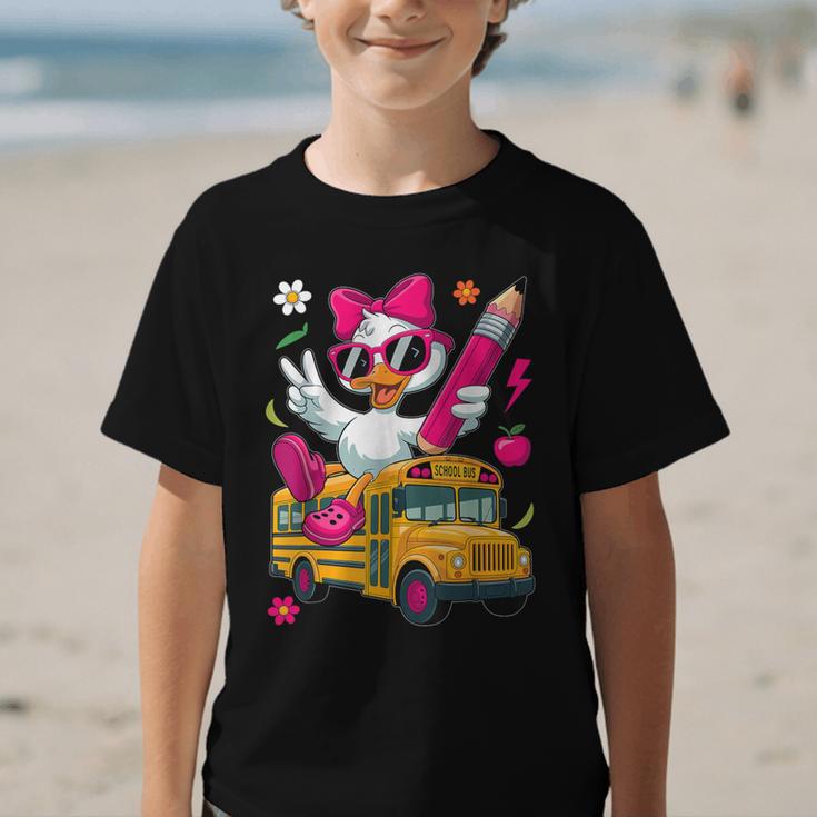Goose Back To School First Day Of School Girls Boys Graphic Kid T-Shirt Goose Back To School First Day Of School Girls Boys Graphic Kid T-Shirt