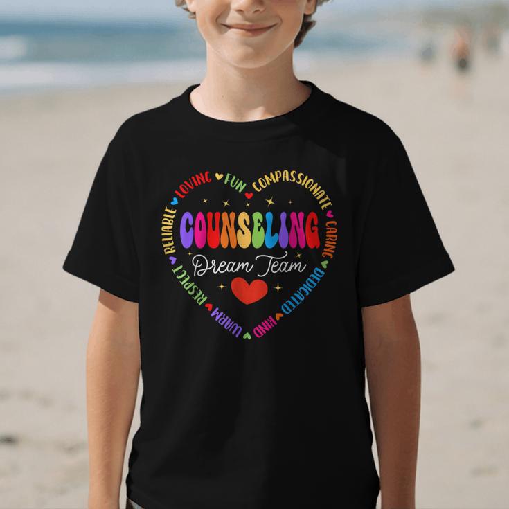 Groovy Counseling Dream Team Appreciation Back To School Graphic Kid T-Shirt Groovy Counseling Dream Team Appreciation Back To School Graphic Kid T-Shirt