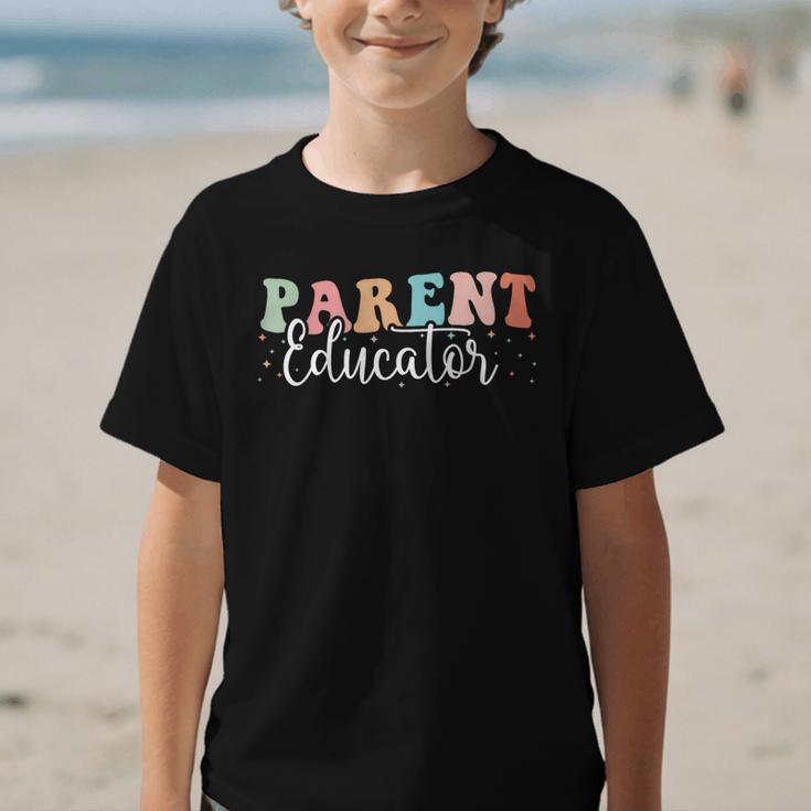 Groovy Parent Educator Back To School Graphic Kid T-Shirt
