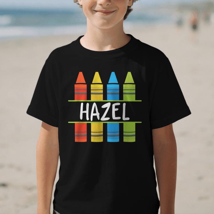 Hazel Crayon Back To School Kids Graphic Kid T-Shirt Hazel Crayon Back To School Kids Graphic Kid T-Shirt