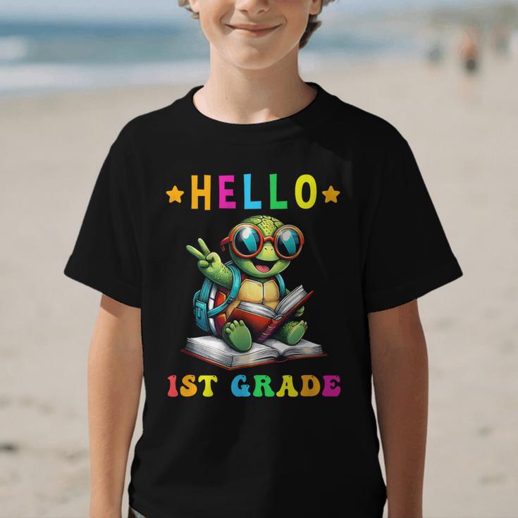 Hello 1st Grade Turtle Lovers Back To School Kids Boys Girls Graphic Kid T-Shirt Hello 1st Grade Turtle Lovers Back To School Kids Boys Girls Graphic Kid T-Shirt