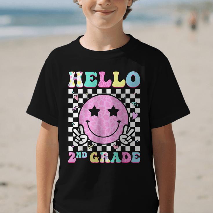 Hello 2nd Grade Groovy Back To School Second Grade Girls Kid Graphic Kid T-Shirt Hello 2nd Grade Groovy Back To School Second Grade Girls Kid Graphic Kid T-Shirt
