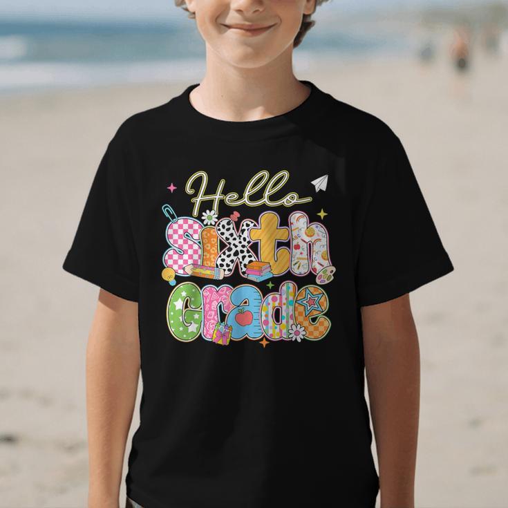 Hello 6th Grade First Day Of School Back To School Boy Girls Graphic Kid T-Shirt Hello 6th Grade First Day Of School Back To School Boy Girls Graphic Kid T-Shirt