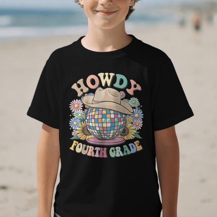 Howdy Fourth Grade Cowgirl Western 4th Grade Back To School Graphic Kid T-Shirt Howdy Fourth Grade Cowgirl Western 4th Grade Back To School Graphic Kid T-Shirt
