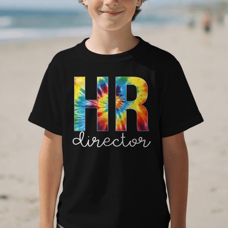 HR Director For Work Tie Dye Back To School Appreciation Day Graphic Kid T-Shirt