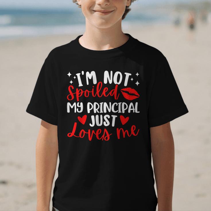 I'm Not Spoiled My Principal Just Loves Me Back To School Graphic Kid T-Shirt I'm Not Spoiled My Principal Just Loves Me Back To School Graphic Kid T-Shirt