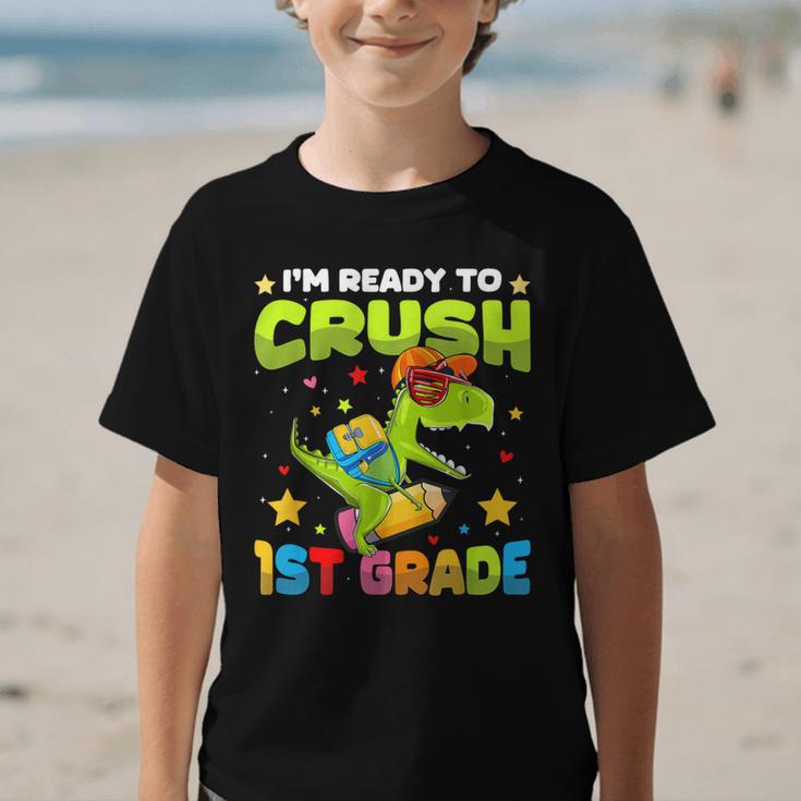 I'm Ready To Crush 1st Grade Dinosaurs Back To School Kids Graphic Kid T-Shirt I'm Ready To Crush 1st Grade Dinosaurs Back To School Kids Graphic Kid T-Shirt