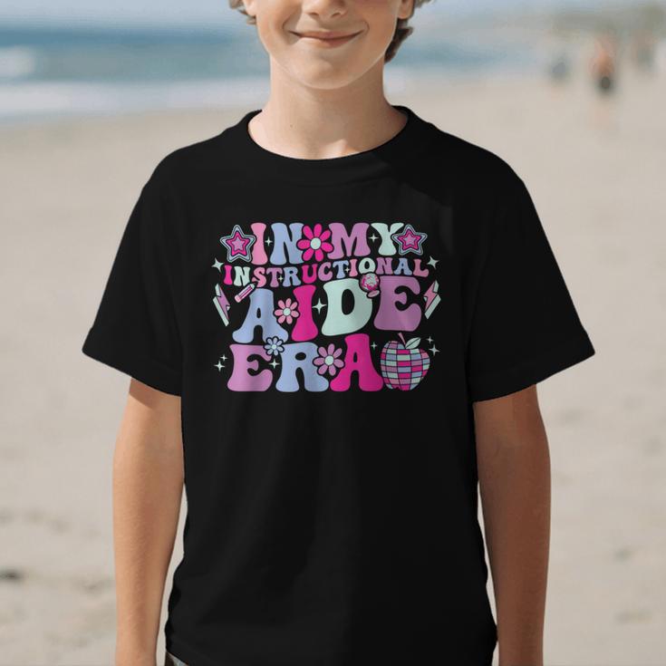 In My Instructional Aide Era Groovy Back To School Graphic Kid T-Shirt In My Instructional Aide Era Groovy Back To School Graphic Kid T-Shirt